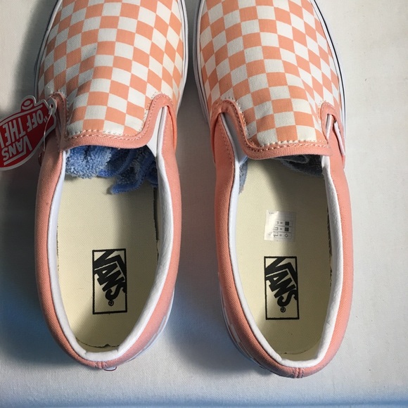 Vans Slip On Checkerboard Pink Cream (NWT) - Picture 6 of 12